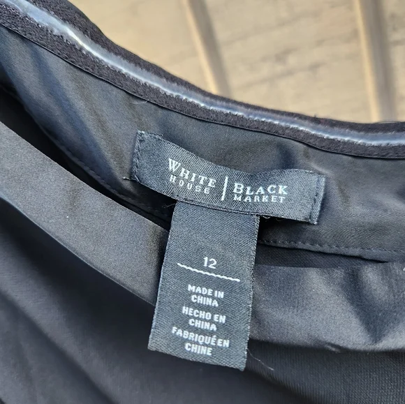 White House Black Market Midnight Blue One Shoulder Dress - Picture 2 of 4